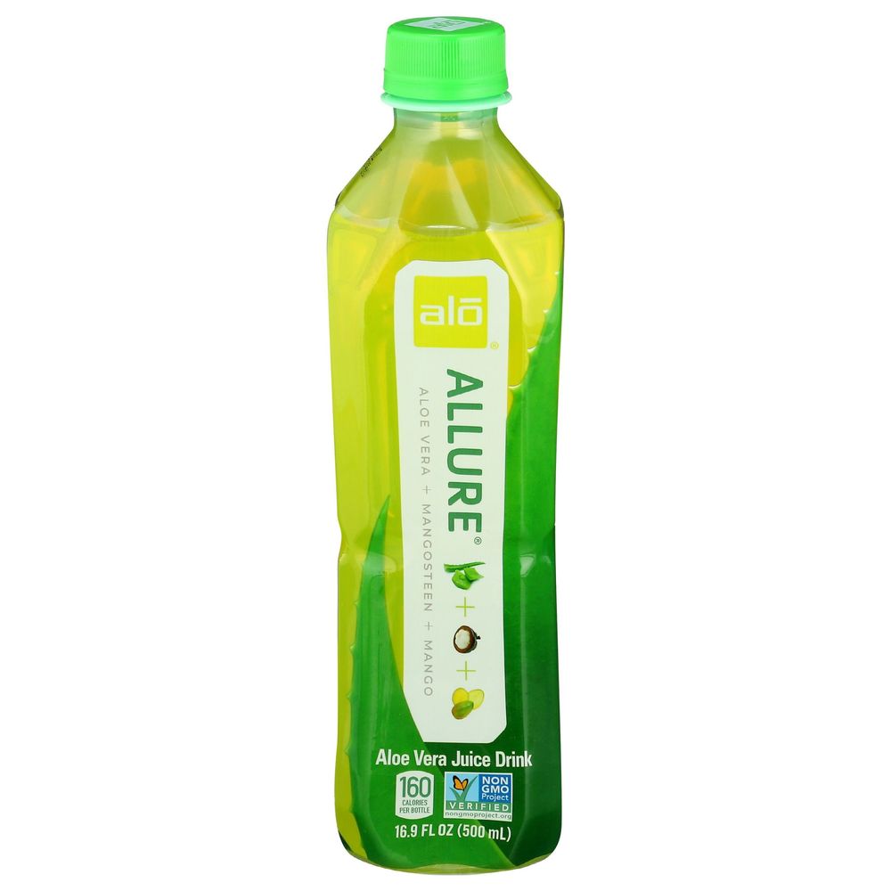 Aloe Allure Mangosteen And Mango Aloe Vera Juice Drink, 16.9 Fluid Ounce -- 12 Per Case