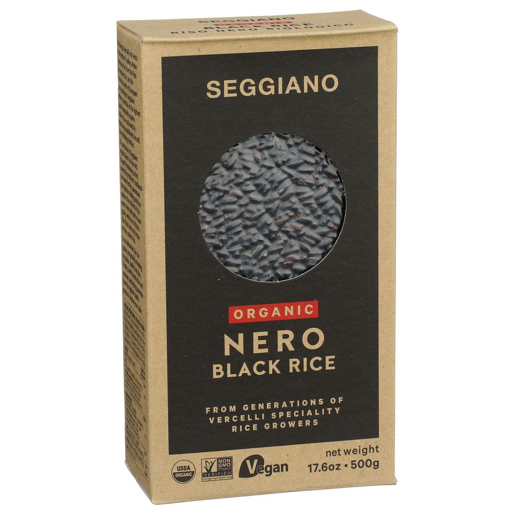 Seggiano Organic Nero Black Rice, 17.6 Ounce -- 6 Per Case