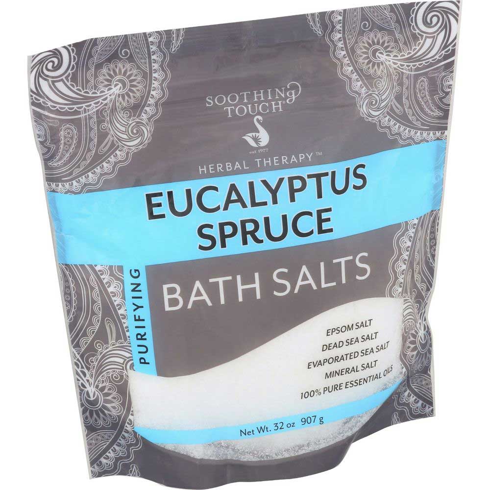 Soothing Touch Eucalyptus Spruce Bath Salt, 32 Ounce
