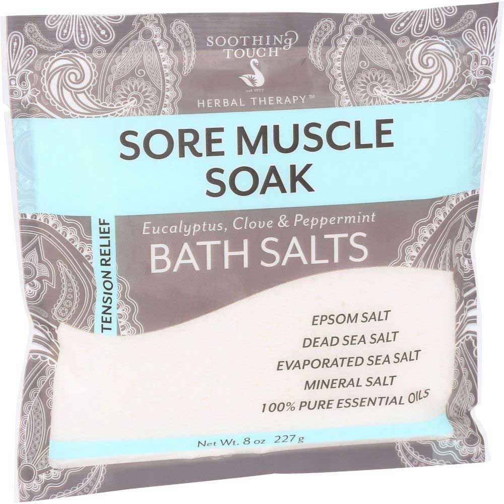 Soothing Touch Sore Muscle Soak Bath Salt, 8 Ounce -- 6 Per Case