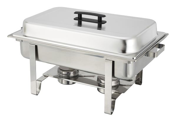 Winco Chafer With Polished Cover & Hold Device