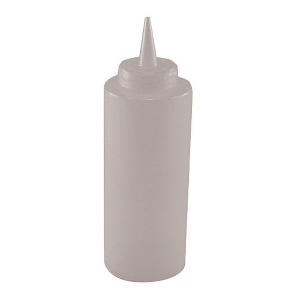 Winco Psb-12c Plastic Clear Regular Squeeze Bottle, 12 Ounce Capacity