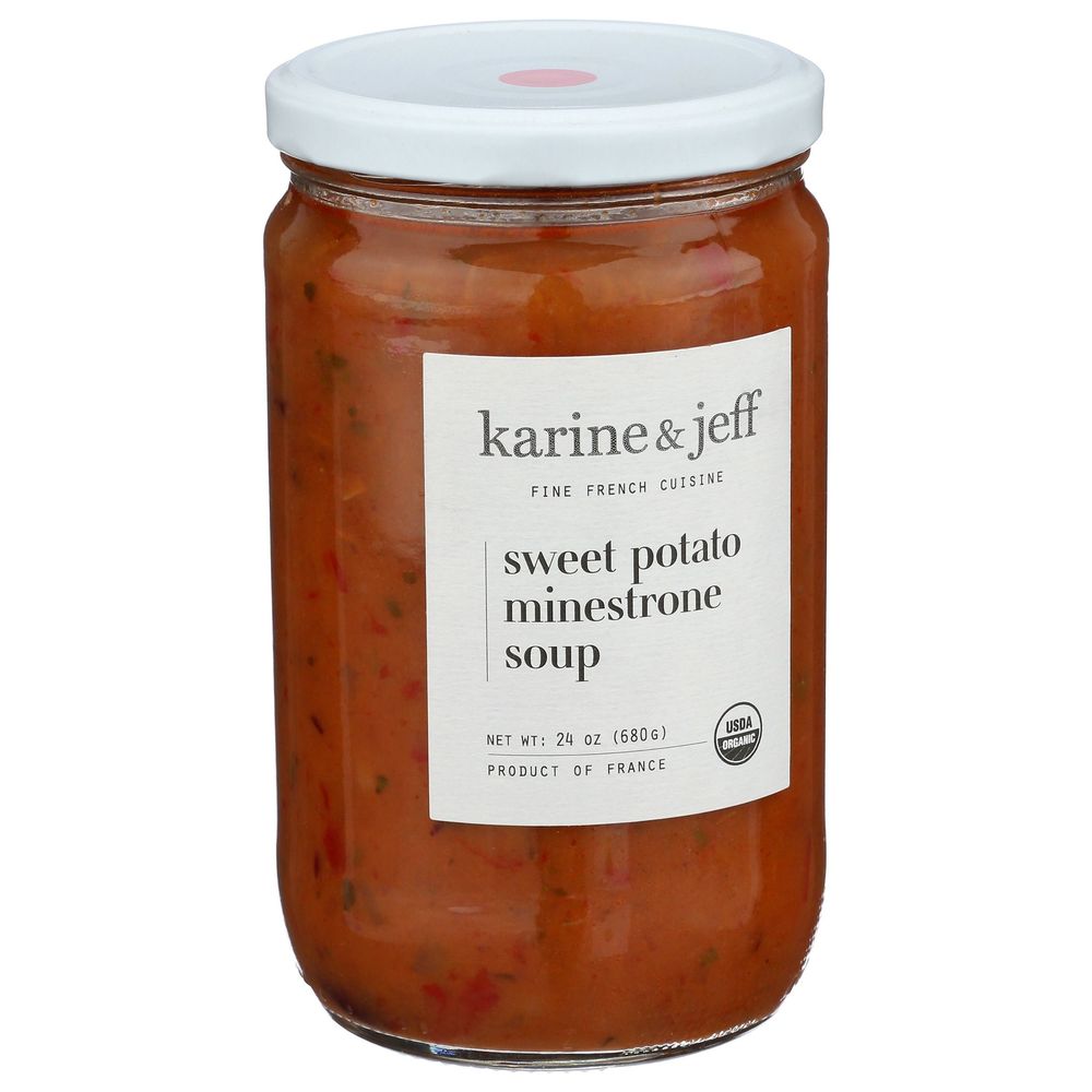 Karine & Jeff Organic Sweet Potato Minestrone Soup, 24 Ounce -- 6 Per Case