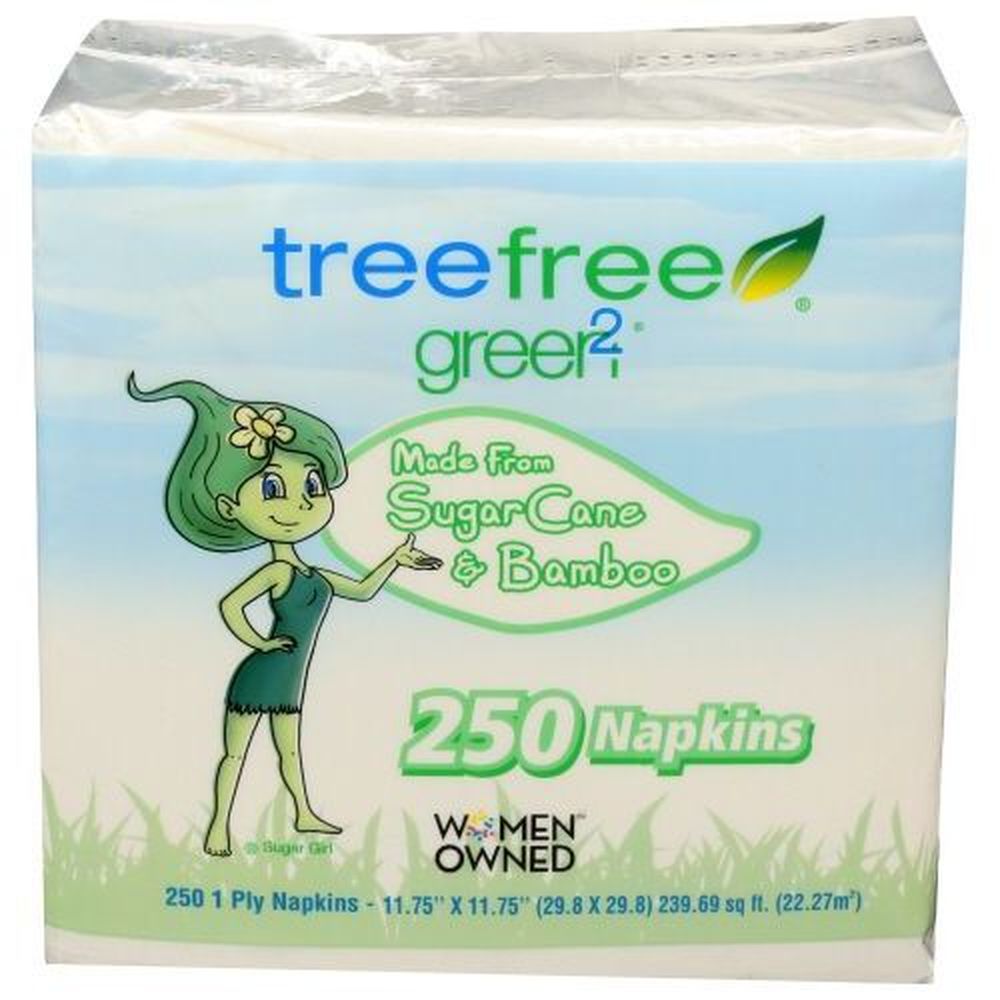 Green2 Tree Free Lunch Napkin, 250 Count -- 16 Per Case