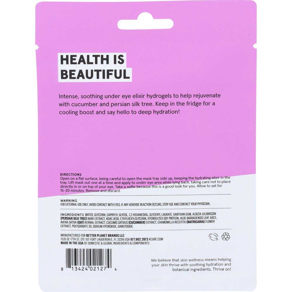 Acure Radically Rejuvenating Under Eye Hydrogel Mask -- 12 Per Case