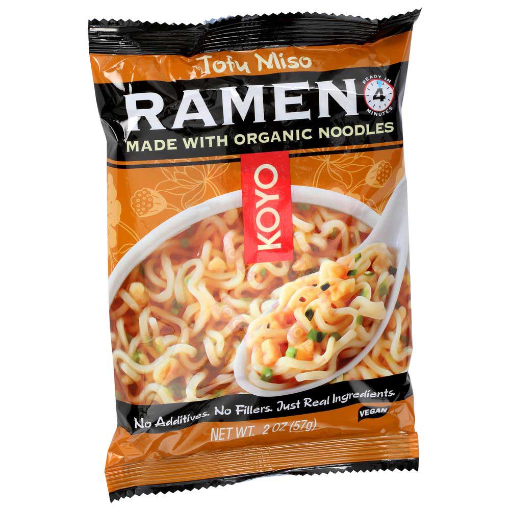 Koyo Foods Tofu And Miso Dry Ramen Noodles, 2 Ounce -- 12 Per Case