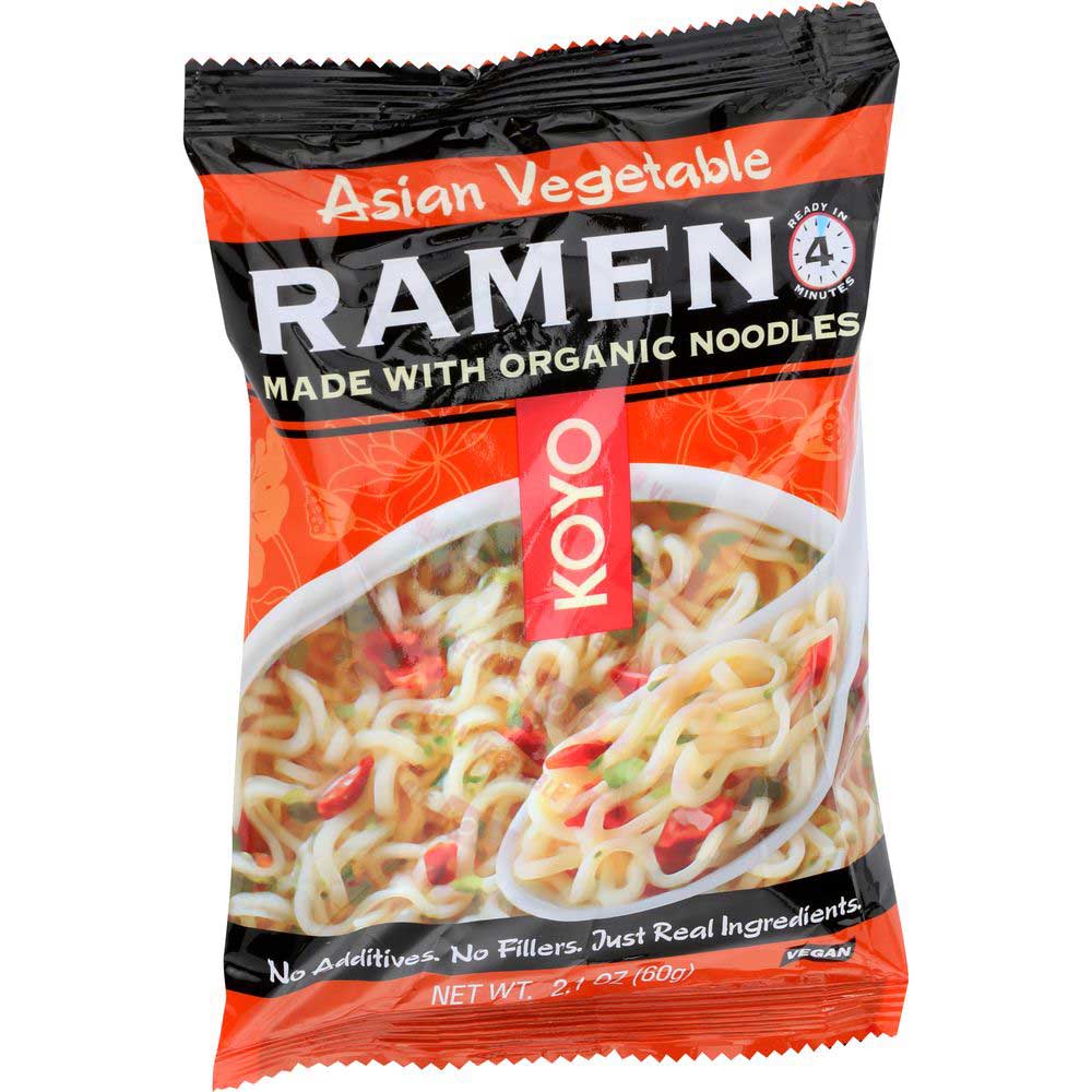 Koyo Foods Asian Vegetables Dry Ramen Noodles, 2.1 Ounce -- 12 Per Case