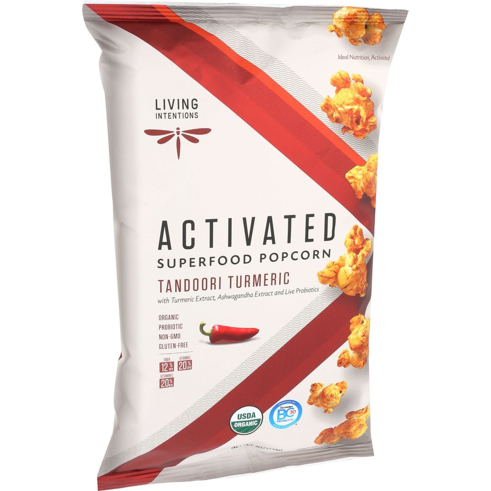 Living Intentions Tandoori Turmeric Popcorn, 4 Ounce -- 12 Per Case