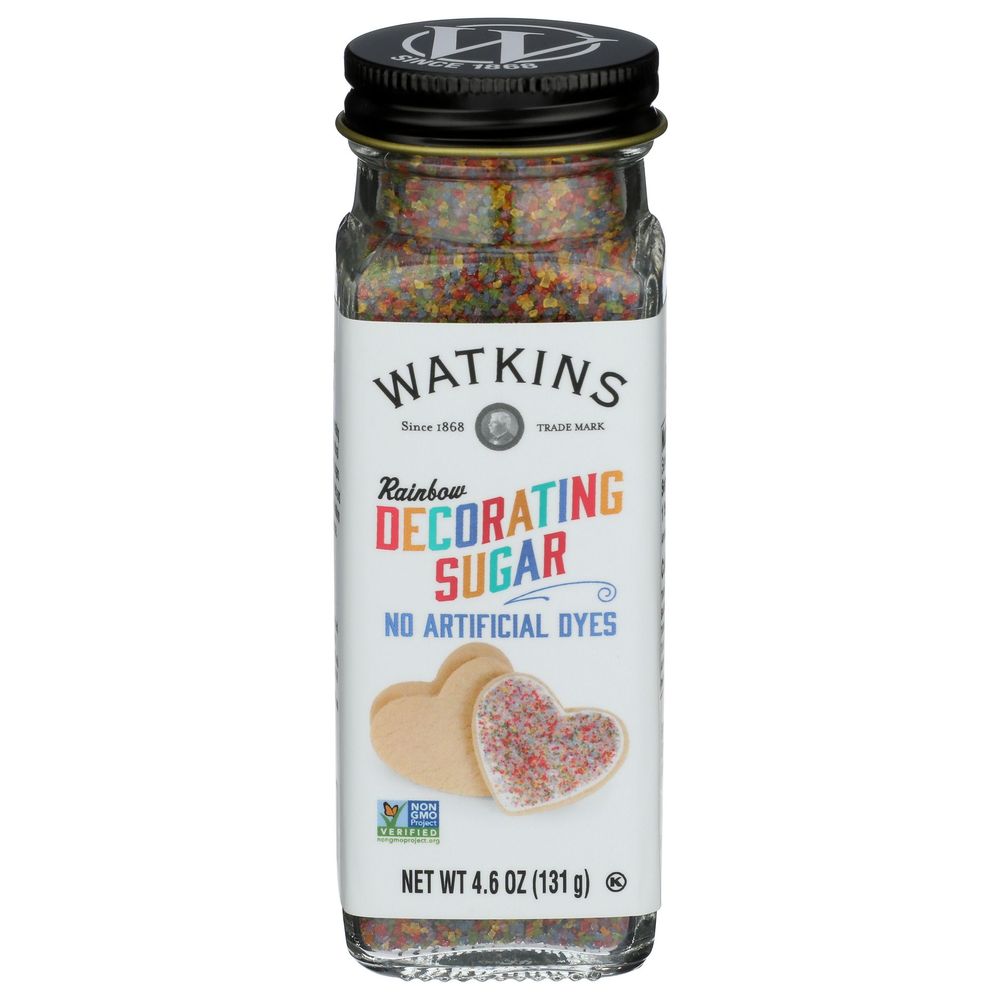 Watkins Rainbow Decorating Sugar, 4.6 Ounce -- 3 Per Case