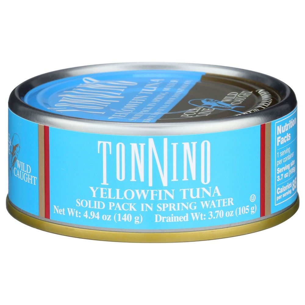 Tonnino Yellowfin Tuna In Springwater, 4.94 Ounce -- 12 Per Case