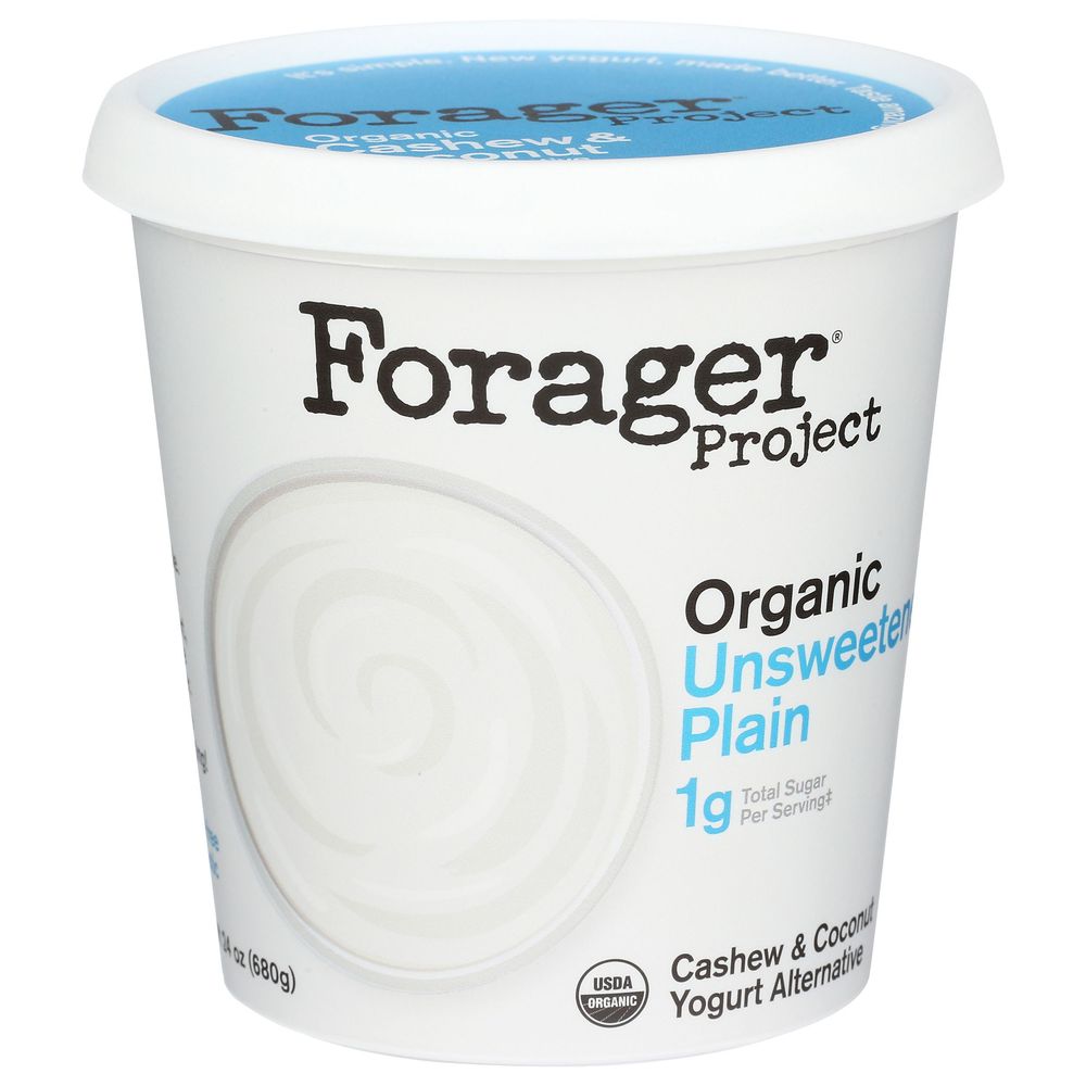 Forager Organic Plain Cashewmilk Yogurt, 24 Fluid Ounce -- 6 Per Case