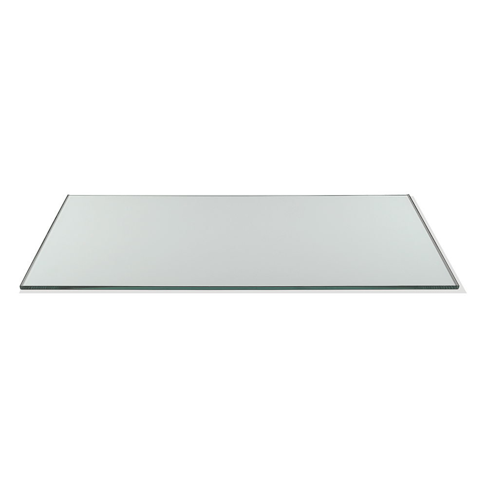 Superficie Rectangular Ancha De Vidrio Templado Transparente Rosseto, 33.5 X 13.75 X 0.38 Pulgadas