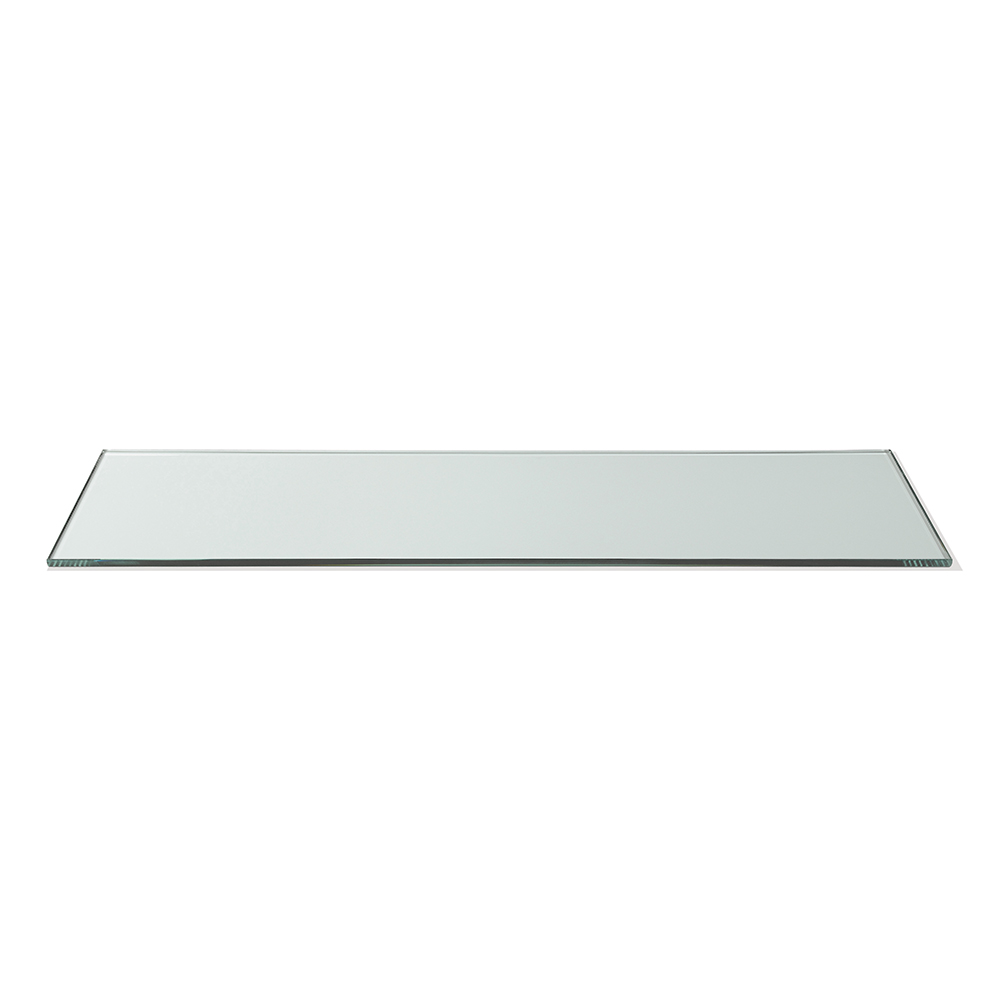 Superficie Angosta Rectangular De Vidrio Templado Transparente Rosseto, 33.5 X 7.75 X 0.38 Pulgadas