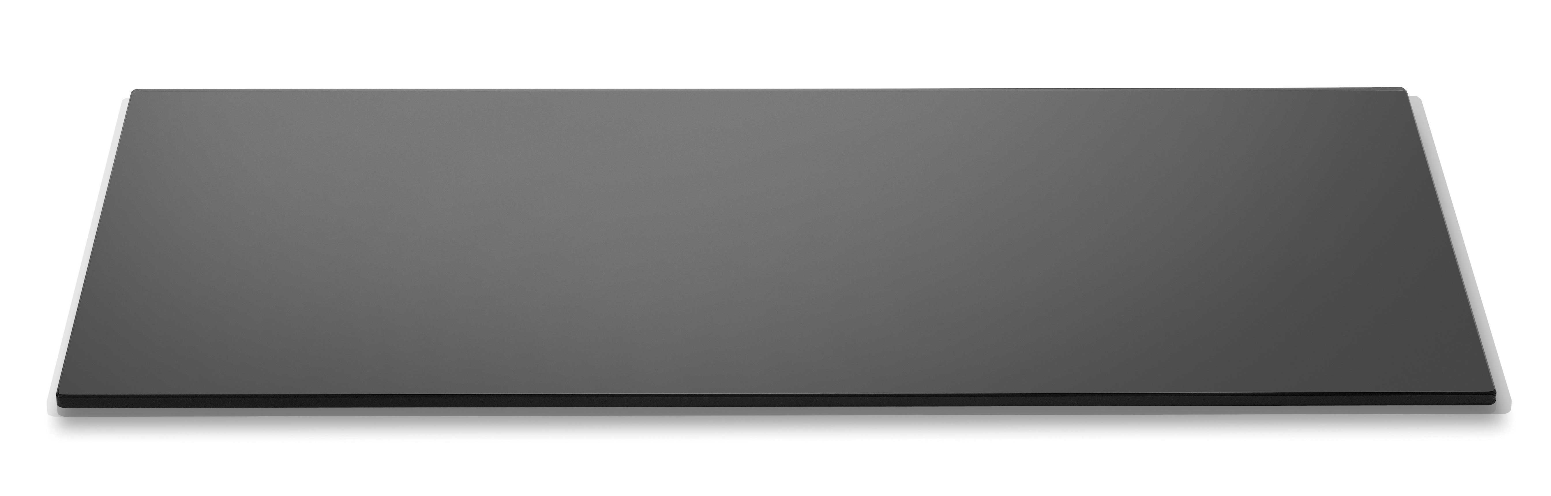 Rosseto Narrow Rectangular Black Tempered Glass Surface, 33.5 X 7.75 X 0.38 Inch