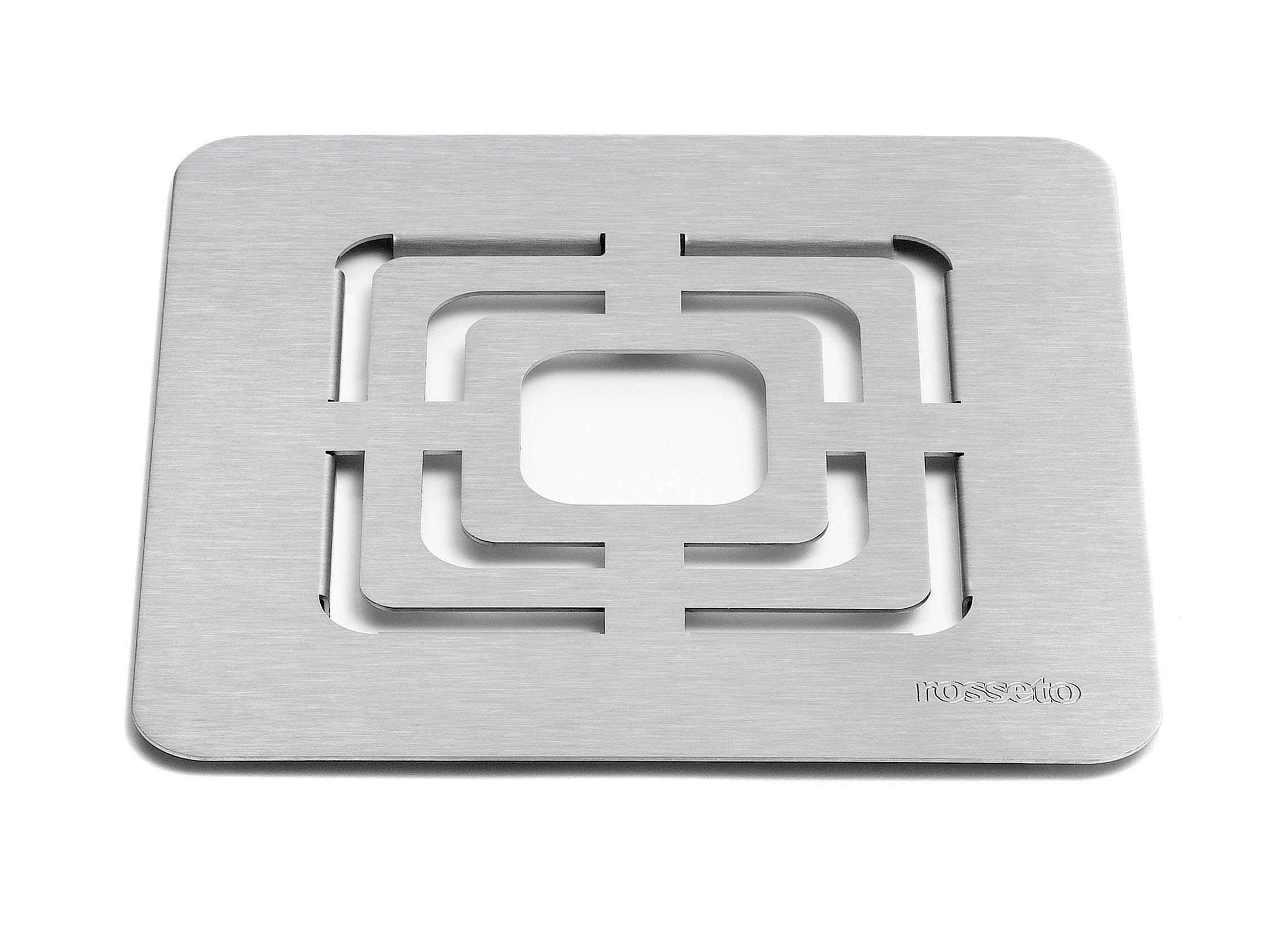 Rosseto Flat Square Stainless Steel Grill Top for Warmer, 10 x 10 inch