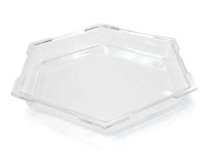 Rosseto Honeycomb Enfriador Grande De Acrílico Con Baño De Hielo, 17.75 X 16 X 2.25 Pulgadas