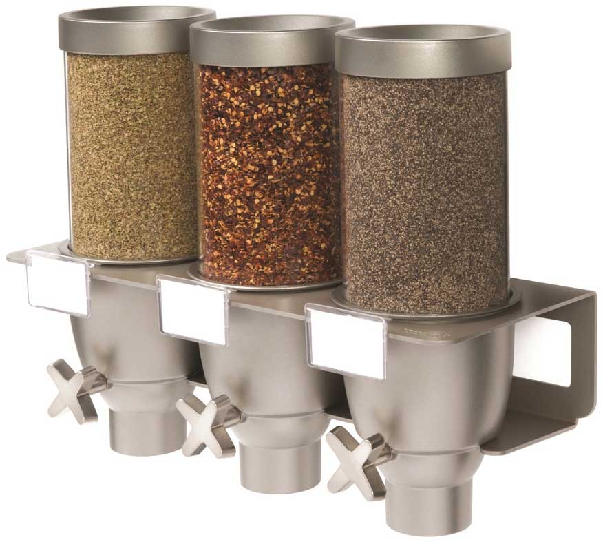 Rosseto Ez Serv 3 Container Wall Mount Dispenser, 17.8 X 7.5 X 13.25 Inch
