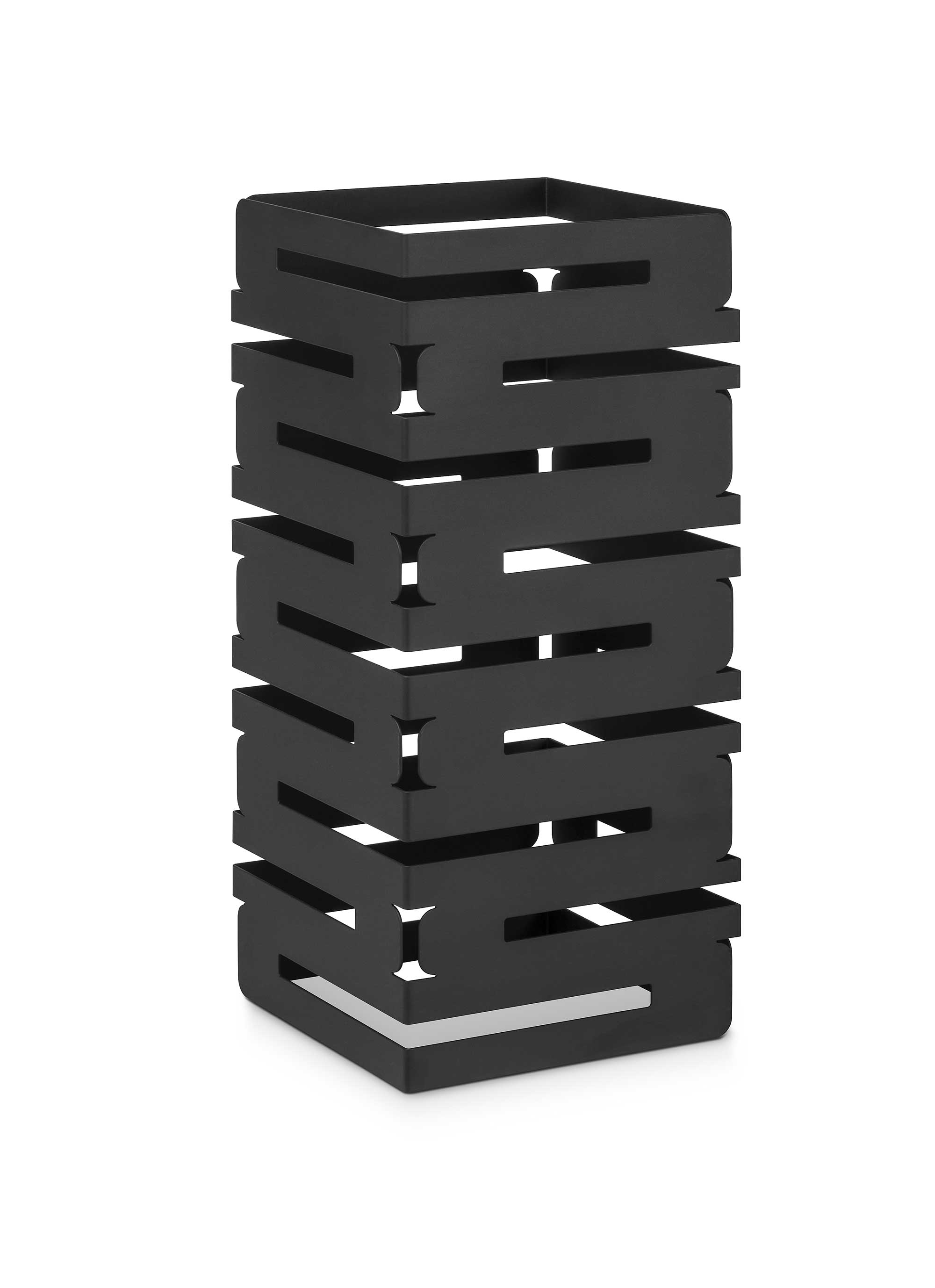 Multi Level Risers Rosseto Skycap Black Matte Multi-Level Riser, 8 x 8 x 18 inch