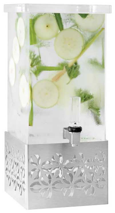 Rosseto Iris Square Beverage Dispenser with Stainless Steel Base, 1 ...
