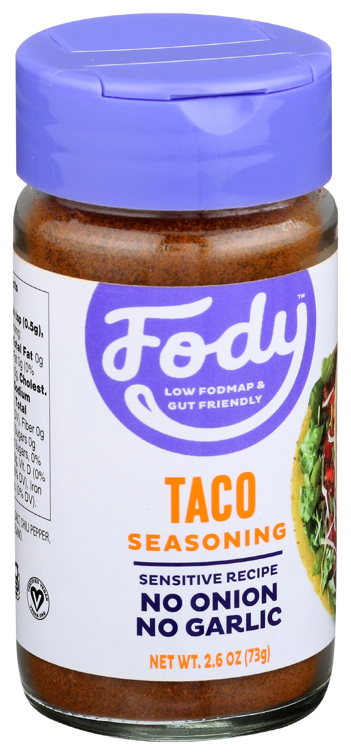 Fody Foods Taco Seasoning, 2.6 Ounce -- 6 Per Case