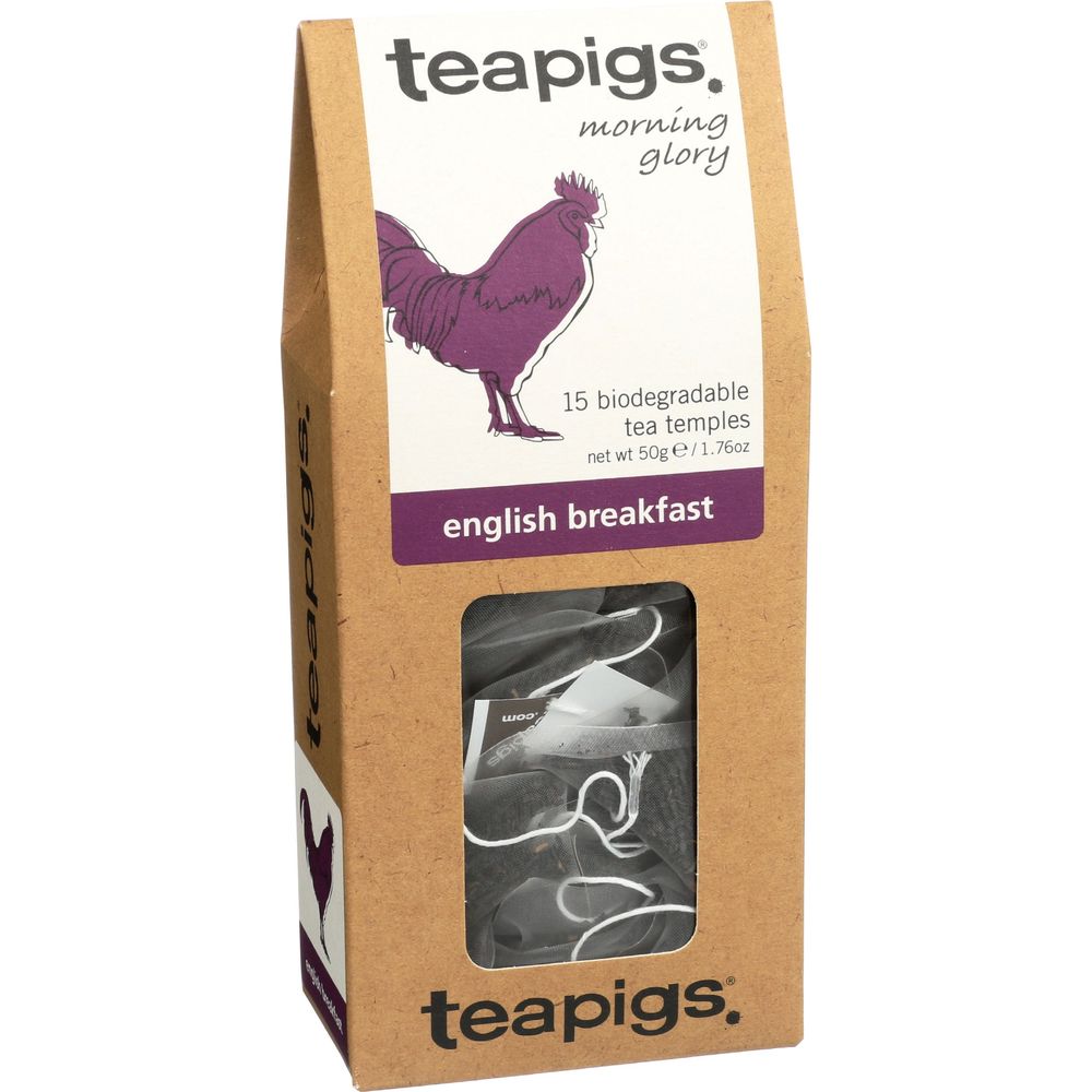 Teapigs English Breakfast Tea, 15 Tea Bags -- 6 Per Case