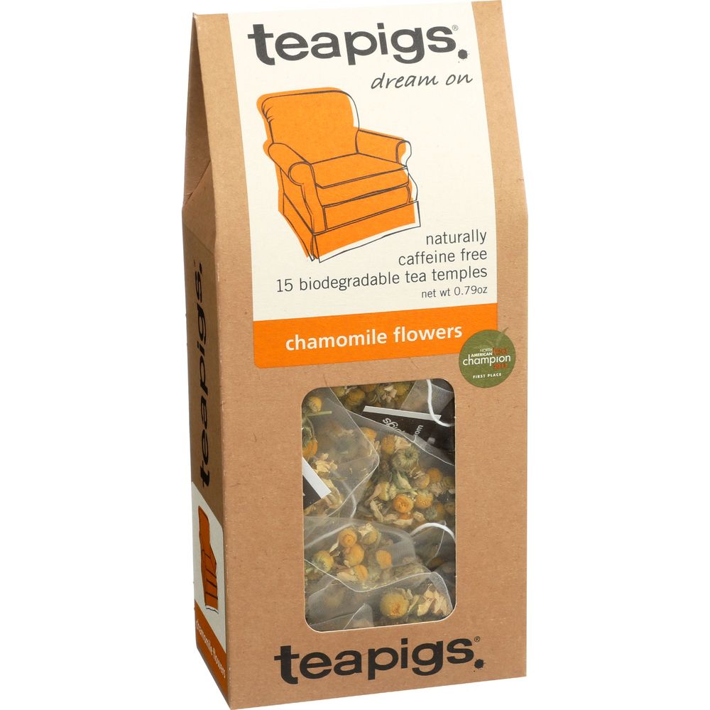 Teapigs Chamomile Herbal Tea, 15 Tea Bags -- 6 Per Case