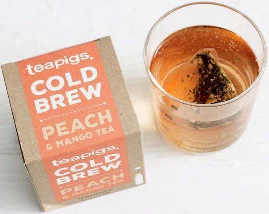 Teapigs Peach And Mango Cold Brew Tea, 10 Count -- 6 Per Case