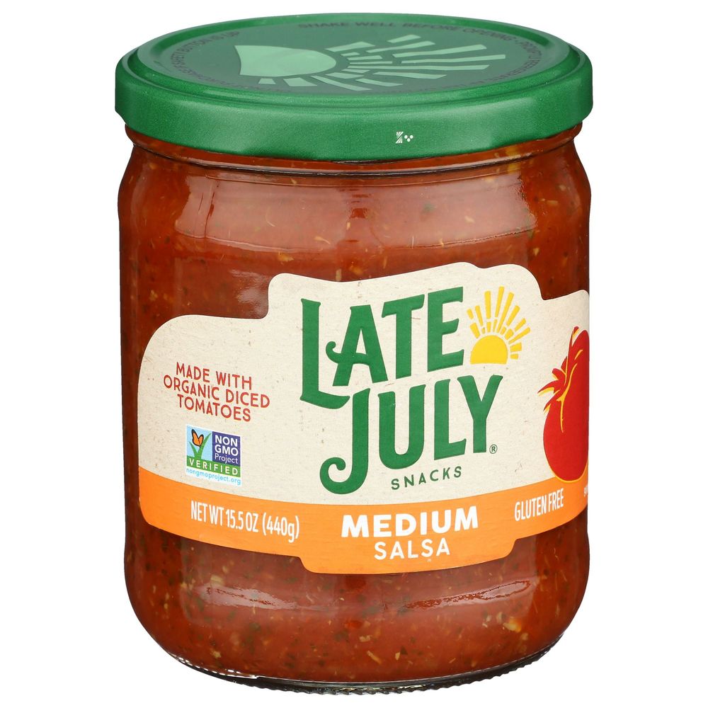 Late July Snacks Medium Salsa Jar, 15.5 Ounce -- 12 Per Case