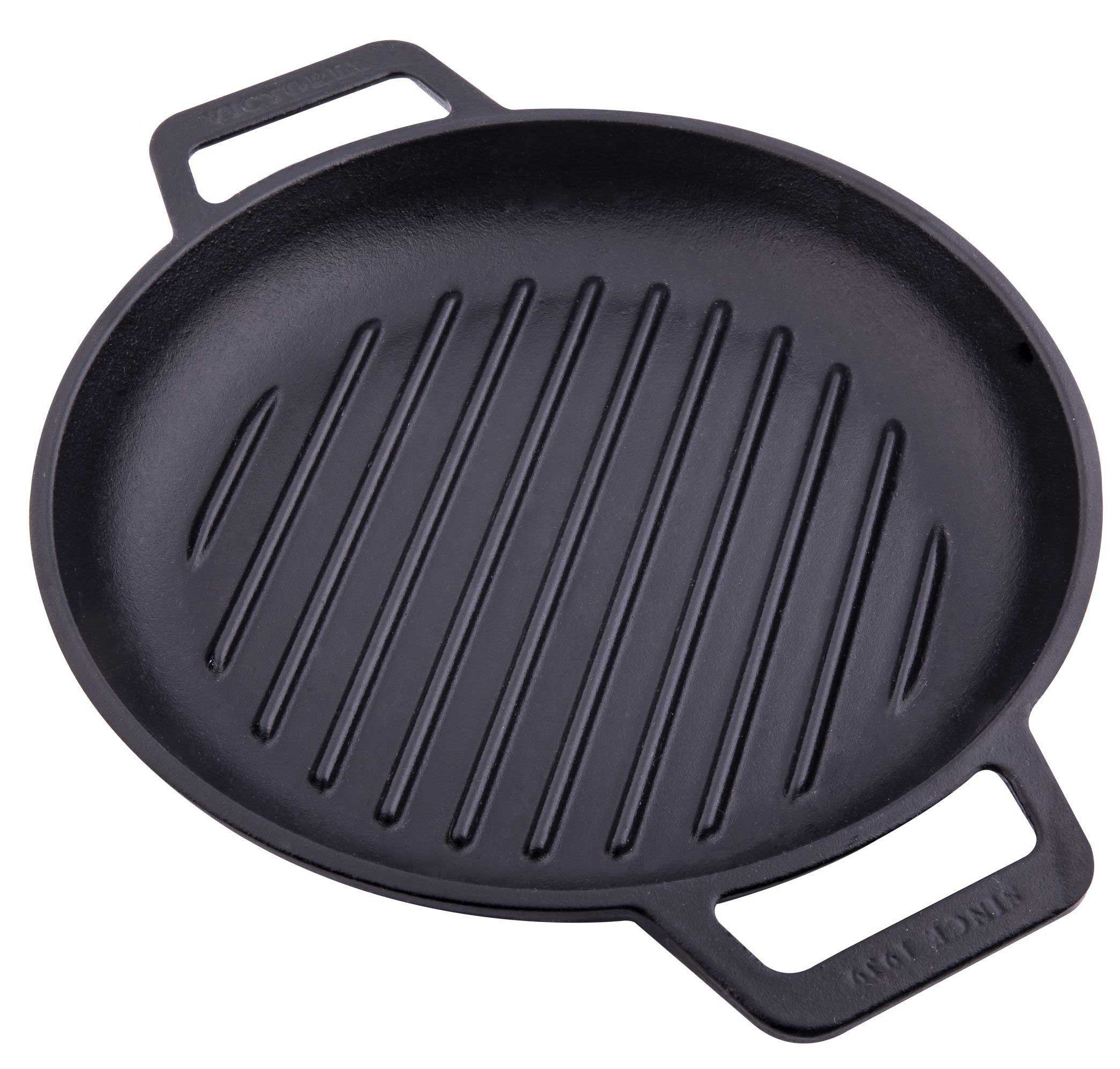 Victoria 10 inch Grill Skillet with Double Loop Handles -- 4 per case