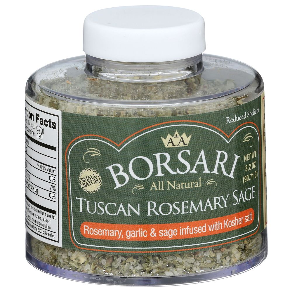Borsari Tuscan Rosemary Sage Seasoning, 3.2 Ounce -- 6 Per Case
