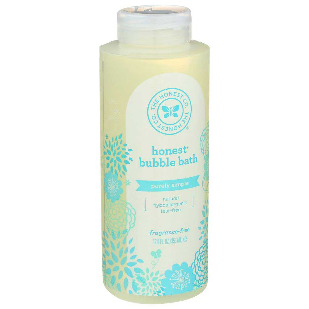 The Honest Company Baby Purely Simple Fragrance Free Bubble Bath, 12 Fluid Ounce