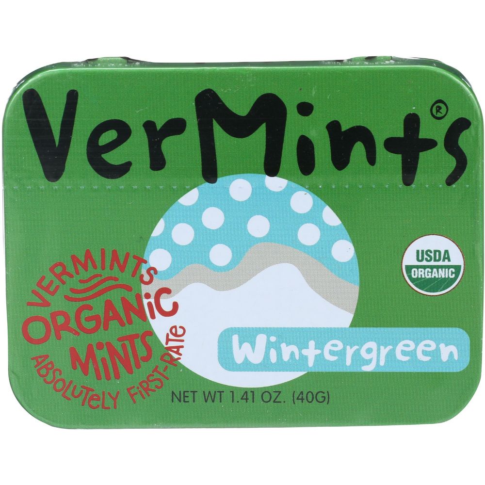 Vermints Organic Wintermint Breath Mints, 1.41 Ounce -- 6 per case