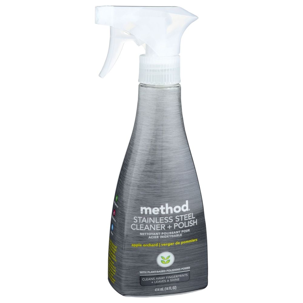 Method Apple Orchard Stainless Steel Cleaner Plus Polish, 14 Ounce -- 6 Per Case