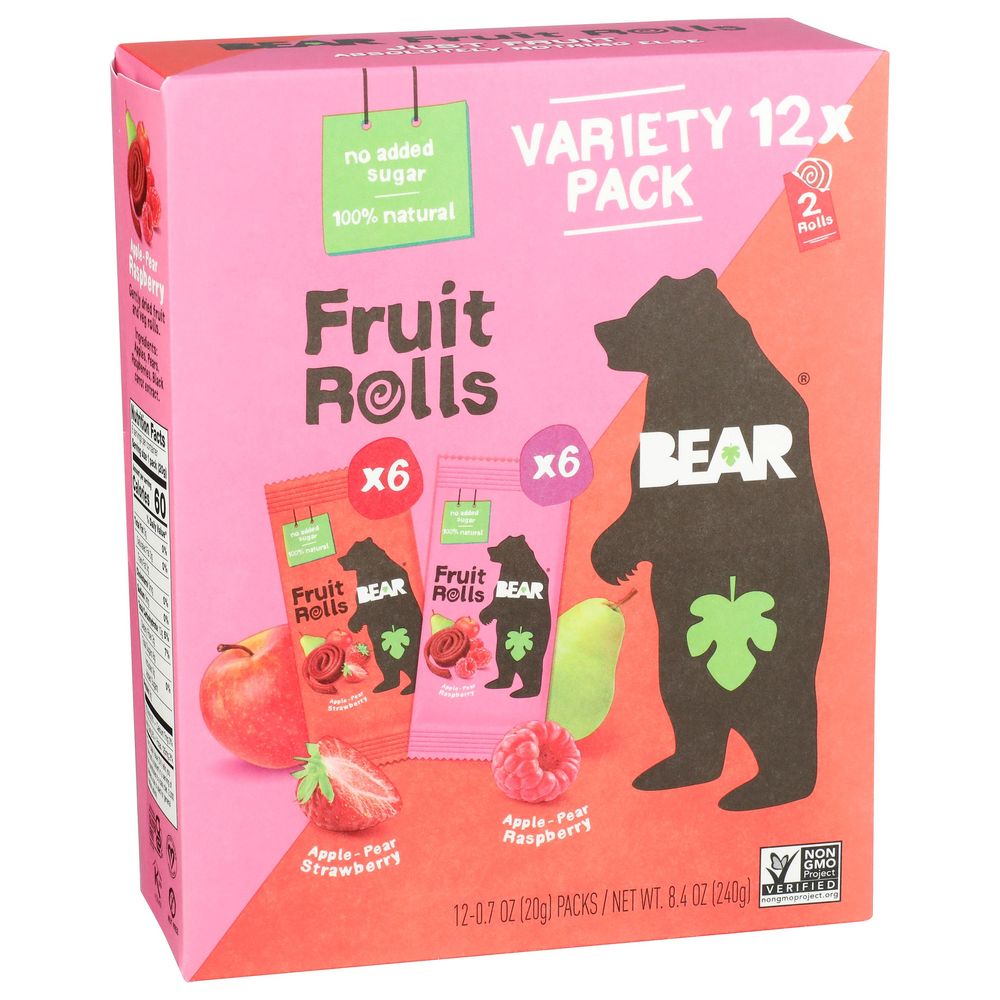 Bear Fruit Rolls Variety Pack, 8.4 Ounce -- 5 Per Case
