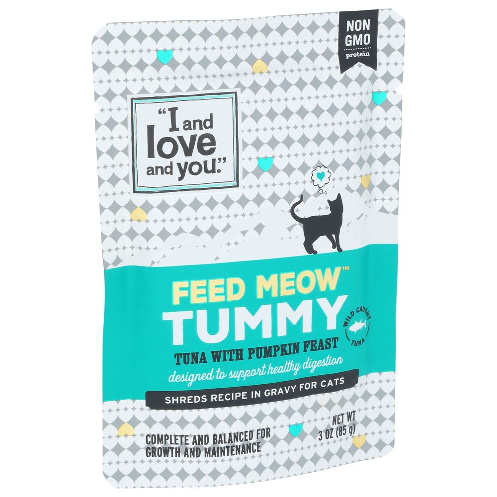 I And Love And You Feed Meow Tummy Tuna With Pumpkin Feast Wet Cat Food, 3 Ounce -- 24 Per Case