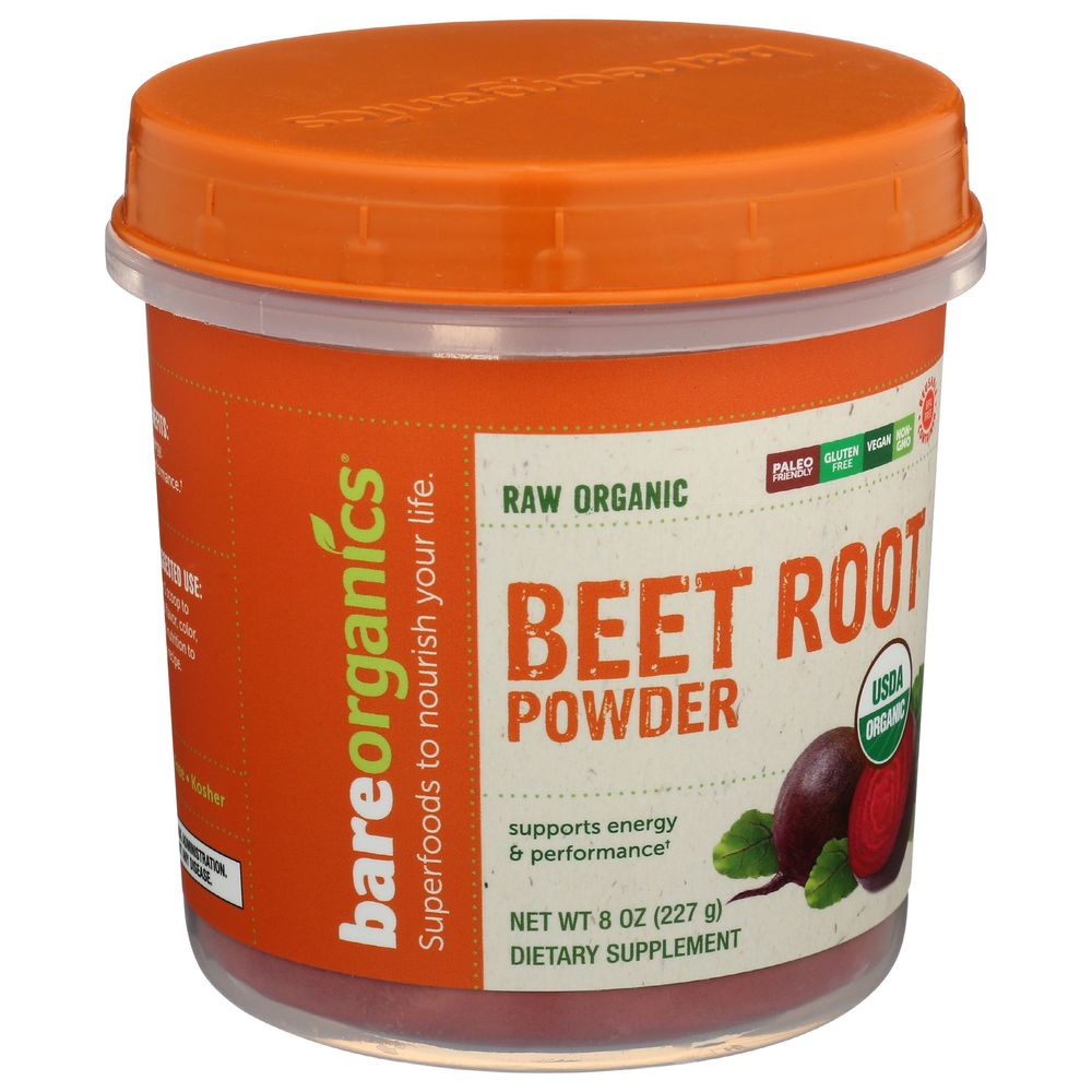 Bare Organics Beet Root Powder, 8 Ounce