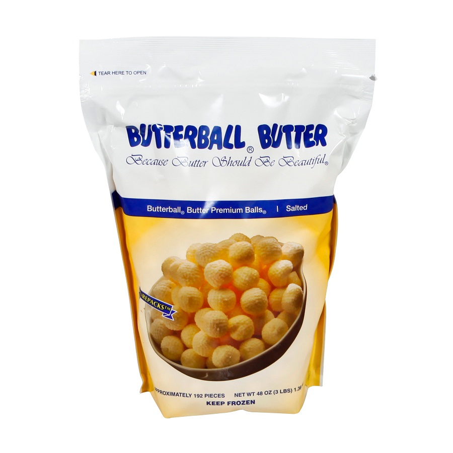 Butterball Farms Salted Butter Premium Balls, 3 Pound -- 6 Per Case