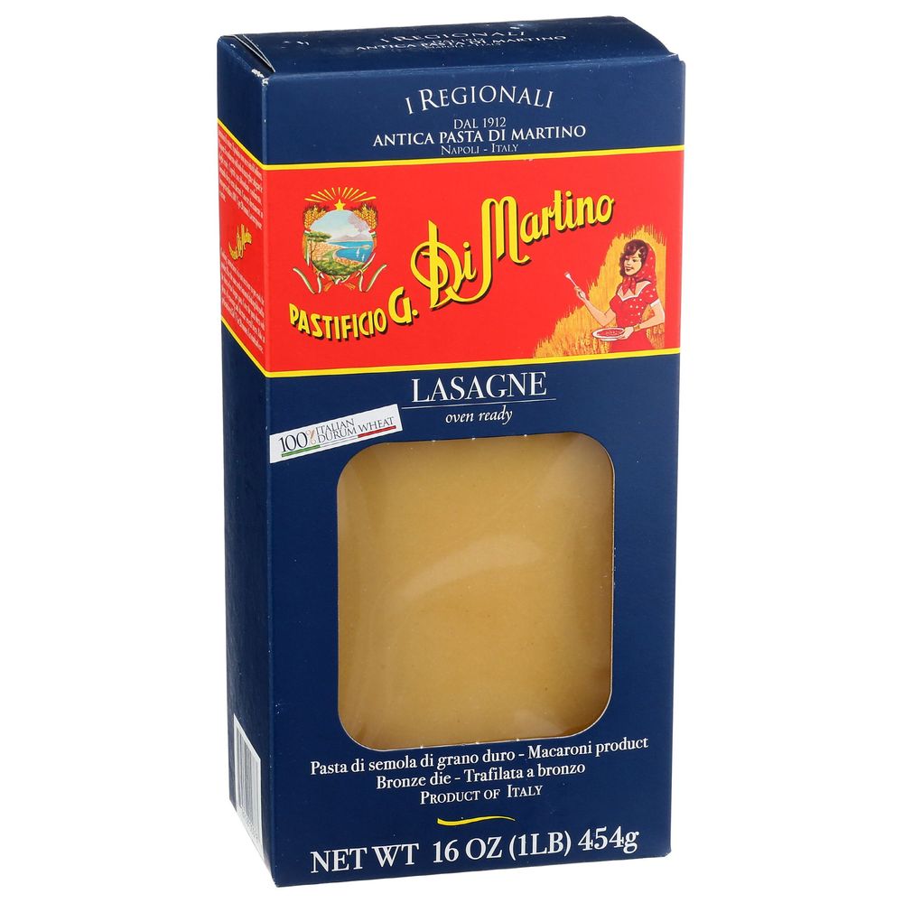Pastificio G. Di Martino Lasagna Pasta, 1 Pound -- 12 Per Case