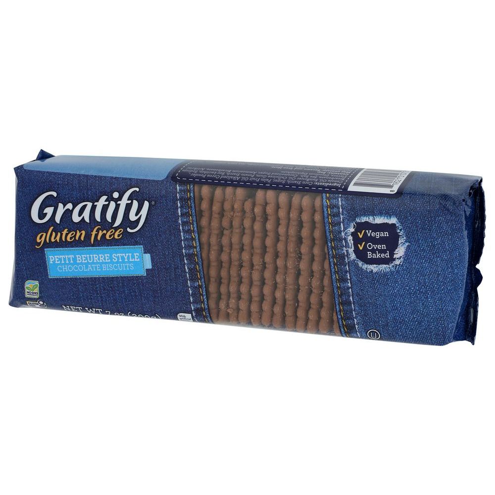 Gratify Gluten Free Chocolate Biscuits, 7.01 Ounce -- 12 per case