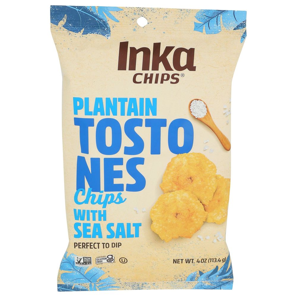 Inka Chips Tostones Sea Salt Plantain Chips, 4 Ounce -- 12 Per Case