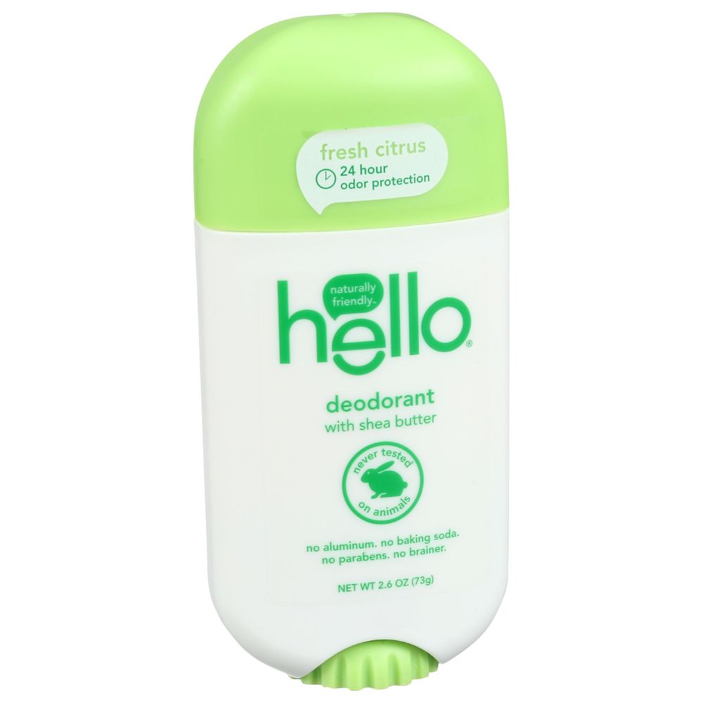 Hello Fresh Citrus With Sea Butter Deodorant, 2.6 Ounce