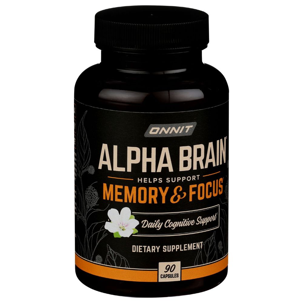 Onnit Alpha Brain Memory And Focus Capsules, 90 Count