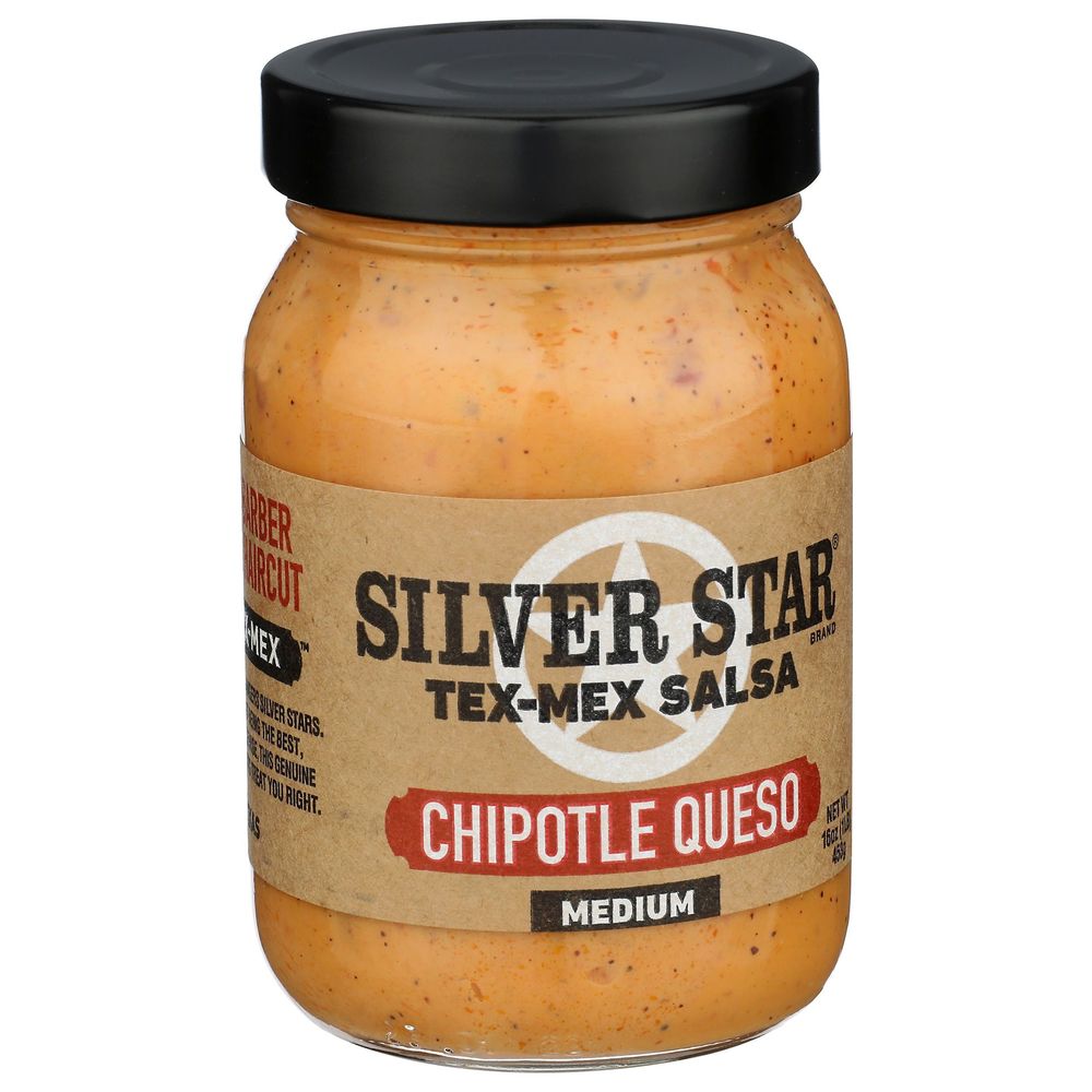 Silver Star Medium Chipotle Queso Tex-mex Salsa, 16 Ounce -- 6 Per Case