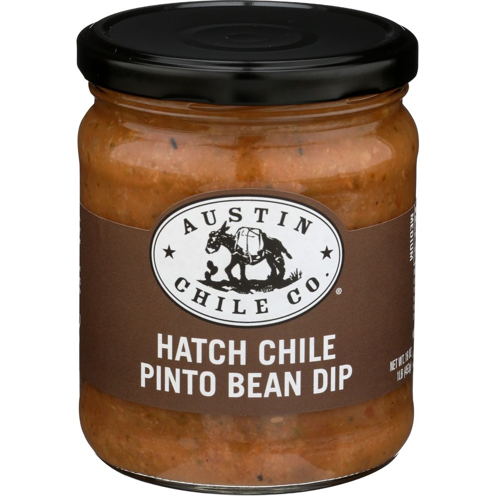 Austin Chile Hatch Chile Pinto Bean Dip, 16 Ounce -- 6 Per Case