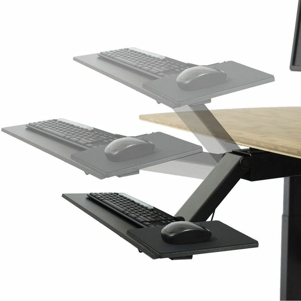 Uncaged Ergonomics Steel and Phenolic Resin KT2 Adjustable Standing Desk  Keyboard Tray