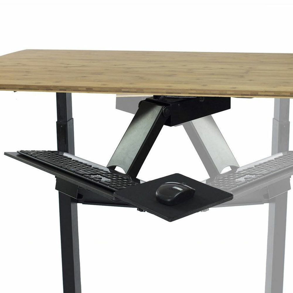 Uncaged Ergonomics Steel and Phenolic Resin KT2 Adjustable Standing Desk  Keyboard Tray