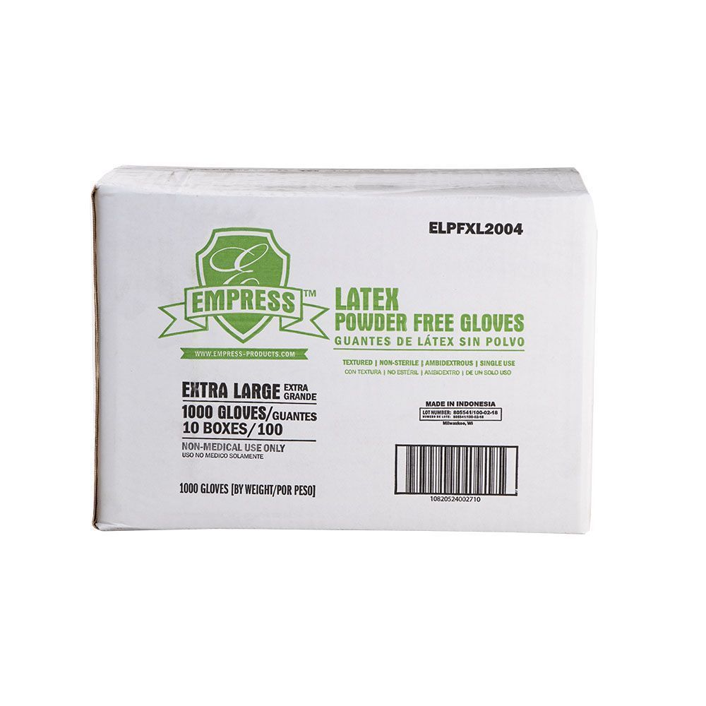 Empress Extra Large Powder Free Latex Glove -- 1000 Per Case