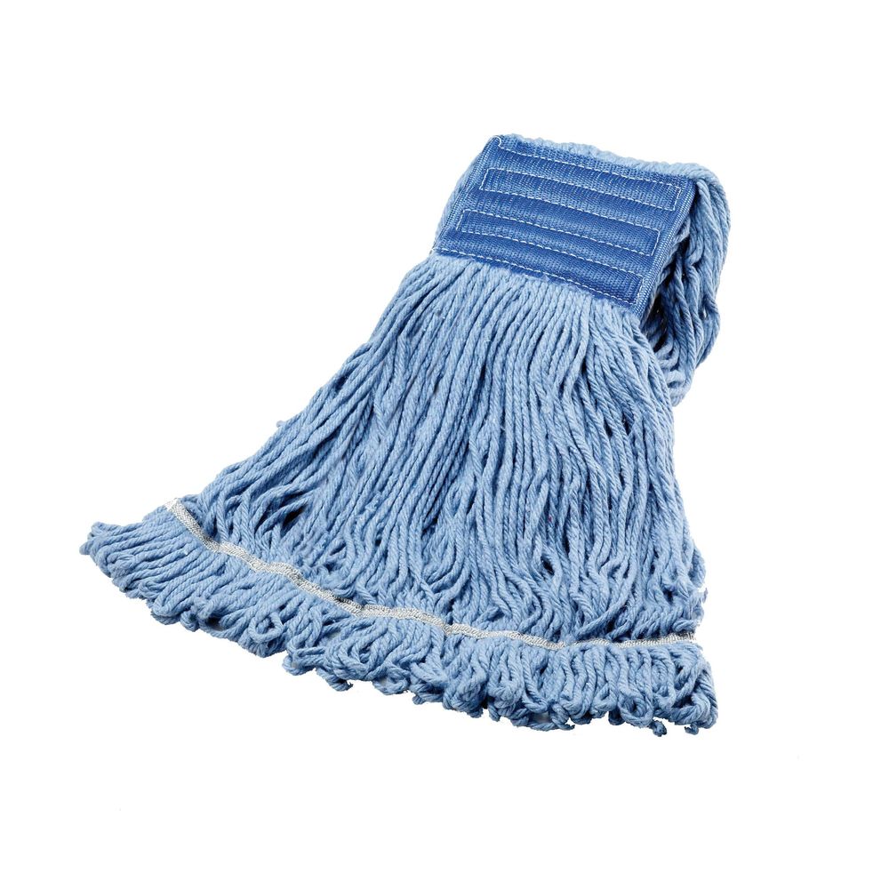 Performance Plus Large Wide Band Blue Mesh Blended Loopend Mop -- 12 Per Case