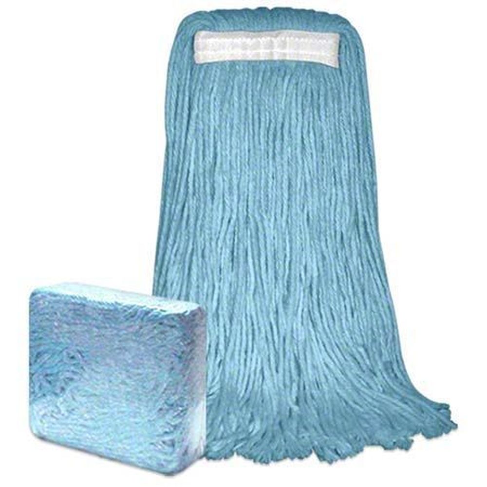 Performance Plus 4 Ply Number 24 Blue Blended Cut End With White Mop Tape -- 12 Per Case