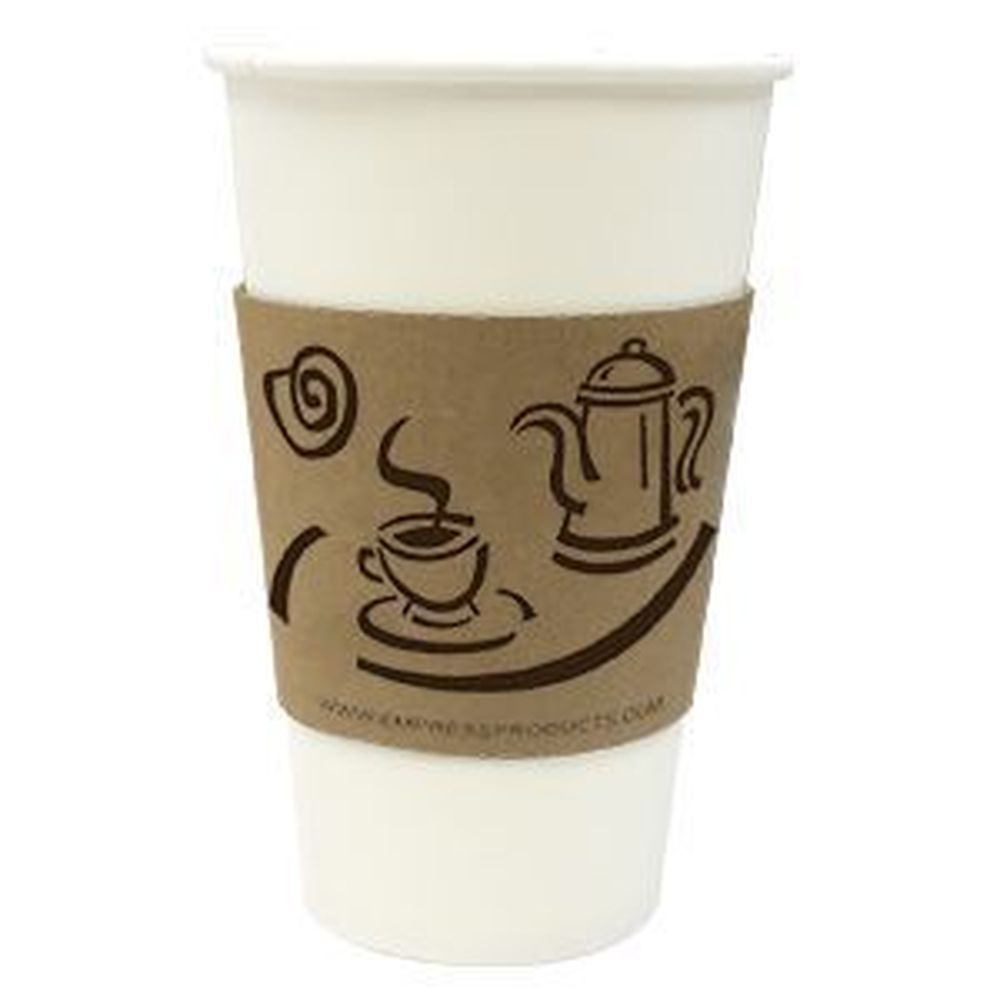 Empress Hot Cup Sleeve For 10-20 Ounce Coffee Print Cups -- 1000 Per Case